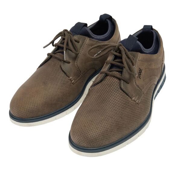 POD Mens Murphy Italian Leather Sneakers / Gray